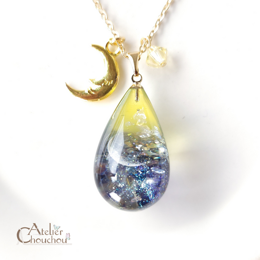 【宙フェス限定】gradation drop《月夜》ネックレス