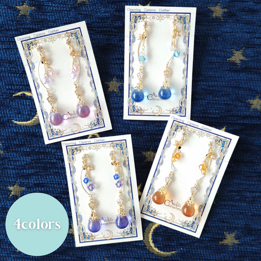 jewel dropイヤリング＆ピアス《空の色》