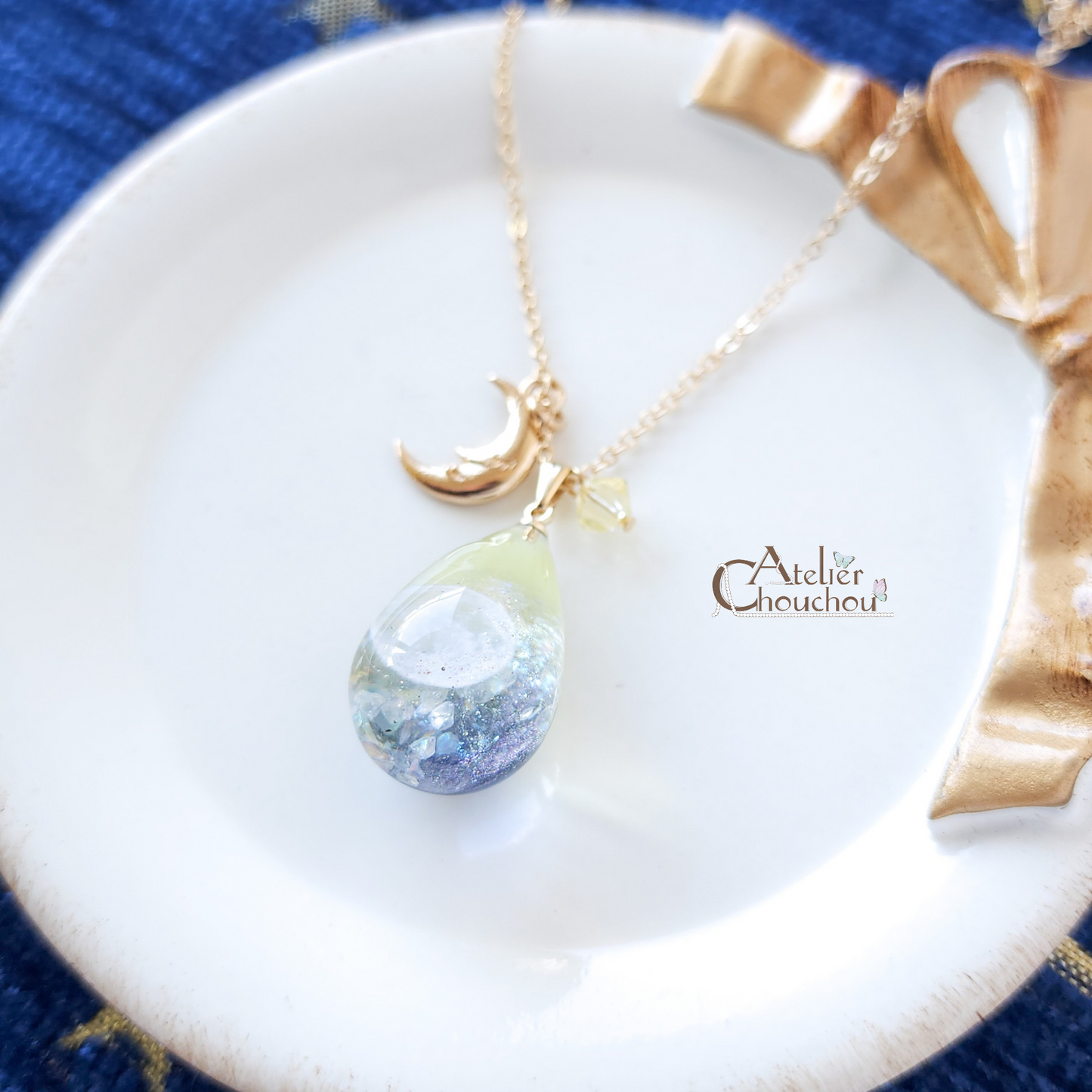 【宙フェス限定】gradation drop《月夜》ネックレス