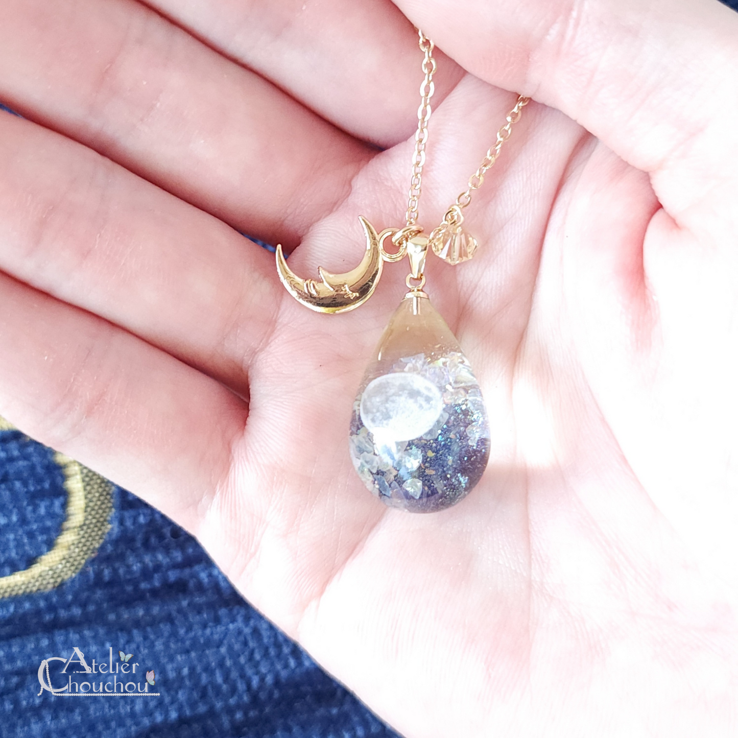 【宙フェス限定】gradation drop《月夜》ネックレス