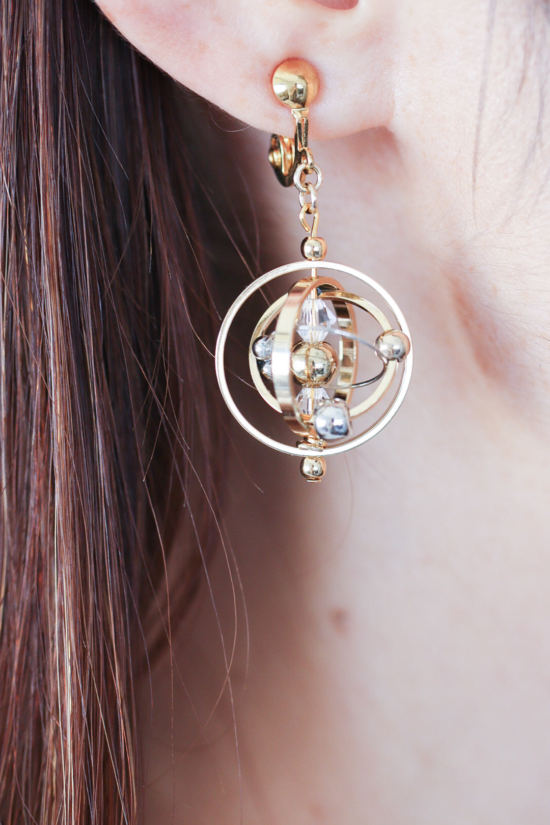 銀河の羅針 ゴールド耳飾り