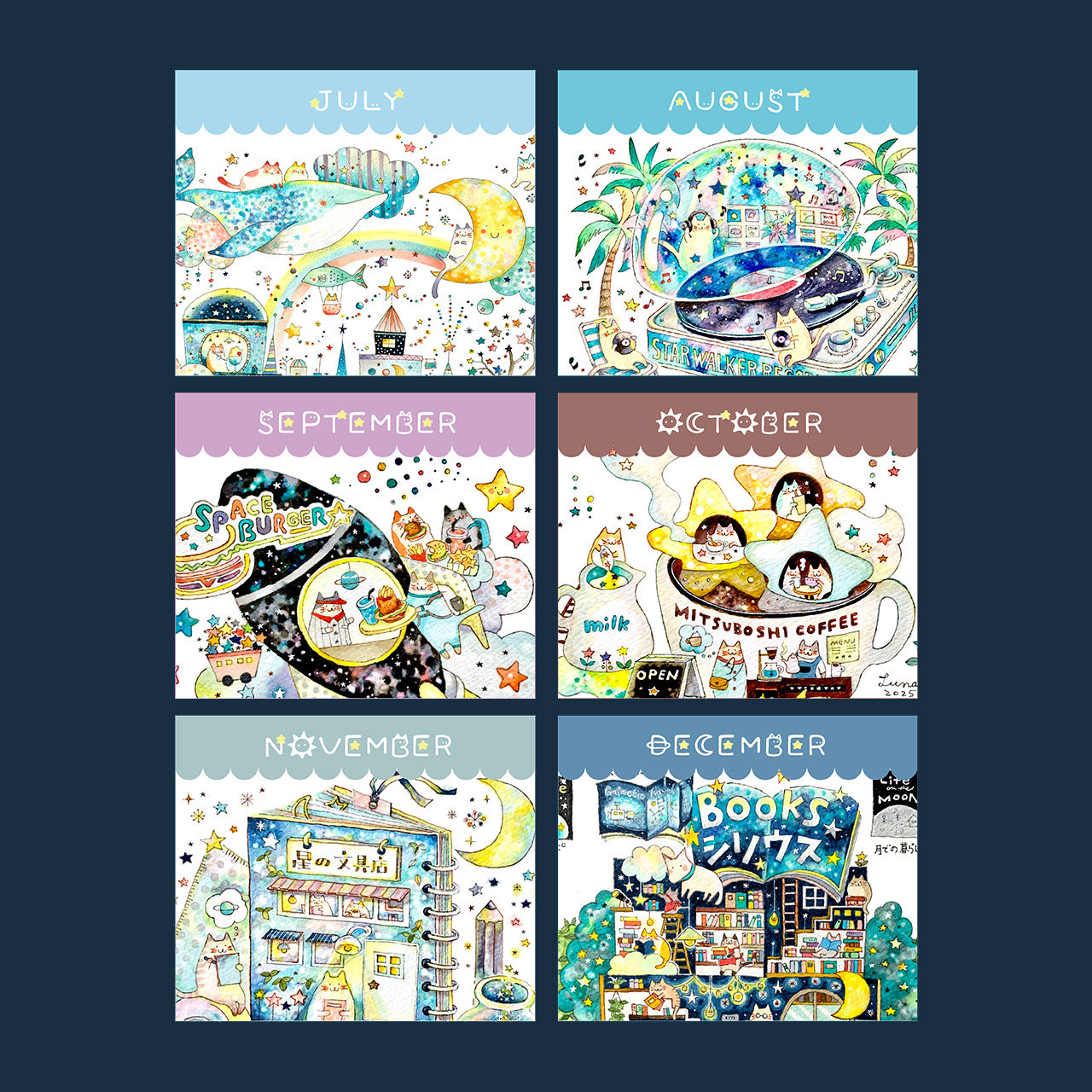 Lu*nyan 2026年卓上エコリングカレンダー