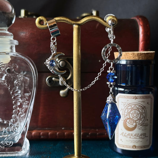 月刻の耳飾り（シルバー）