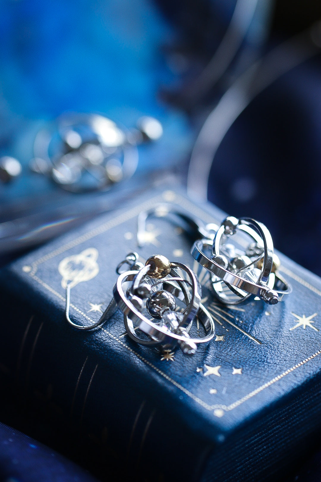 銀河の羅針 シルバー耳飾り