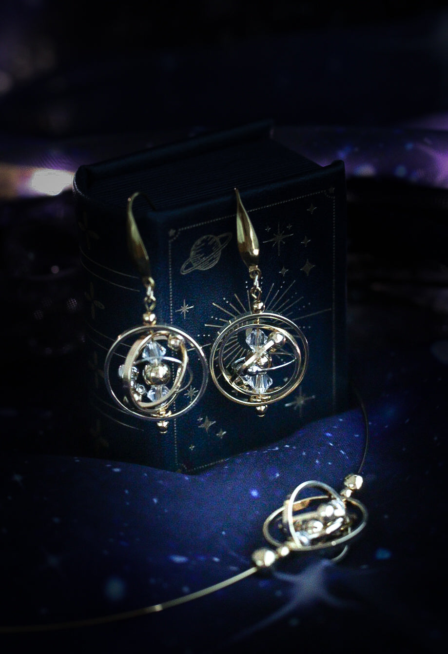 銀河の羅針 ゴールド耳飾り