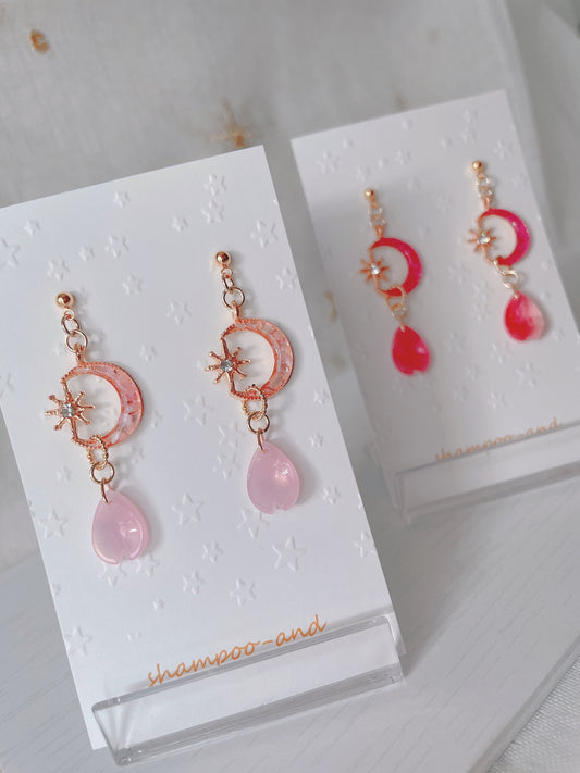 桜月夜　耳飾り