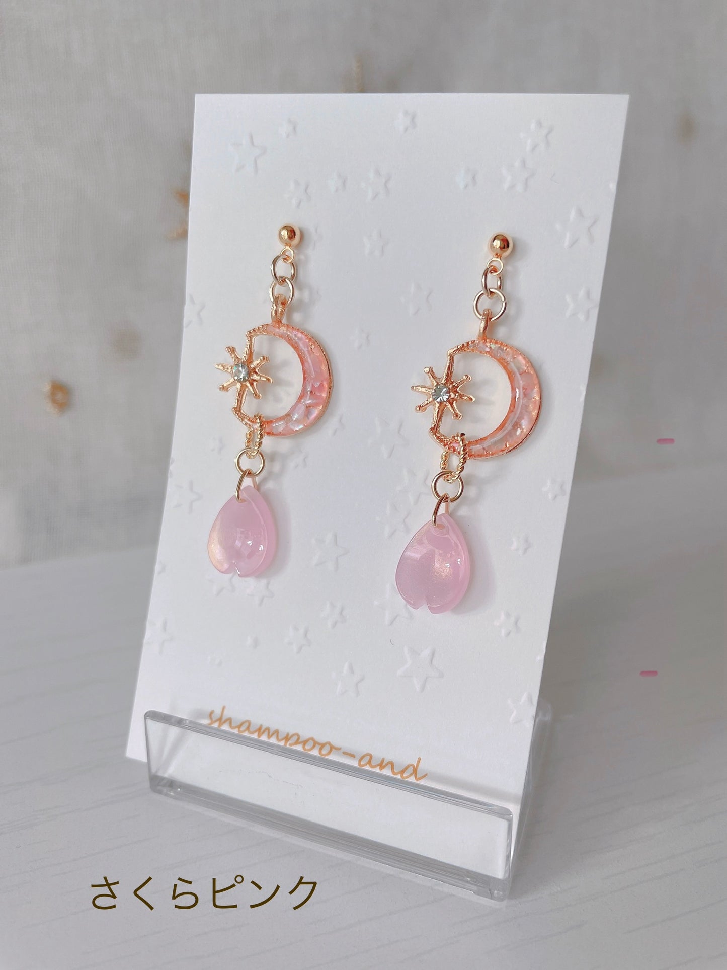 桜月夜　耳飾り