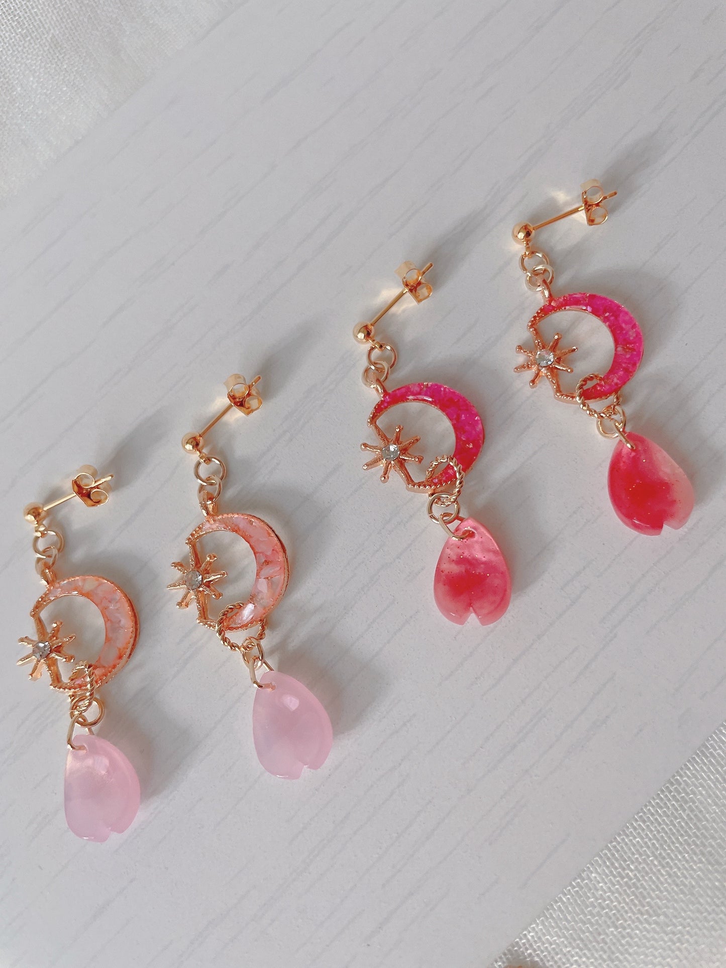 桜月夜　耳飾り