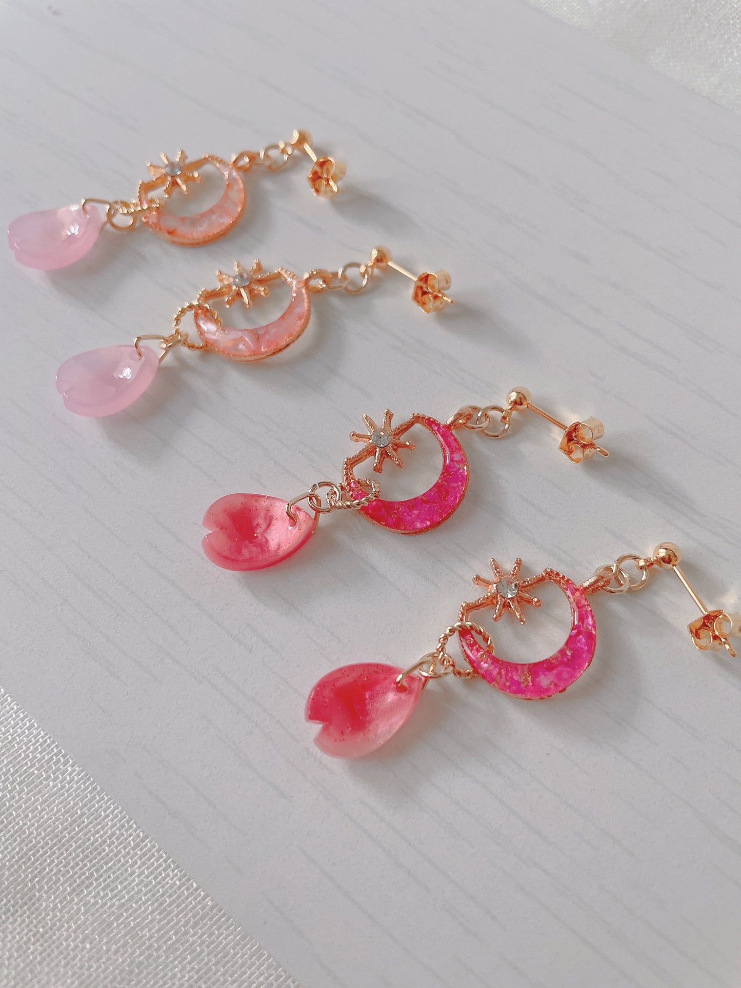 桜月夜　耳飾り