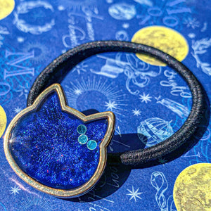 ねこ顔ヘアゴム お星様を耳飾りに 〜 – 宙フェス夜市