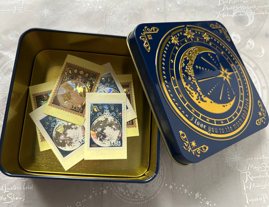 箔押しシールセット＊Cat King & Moon