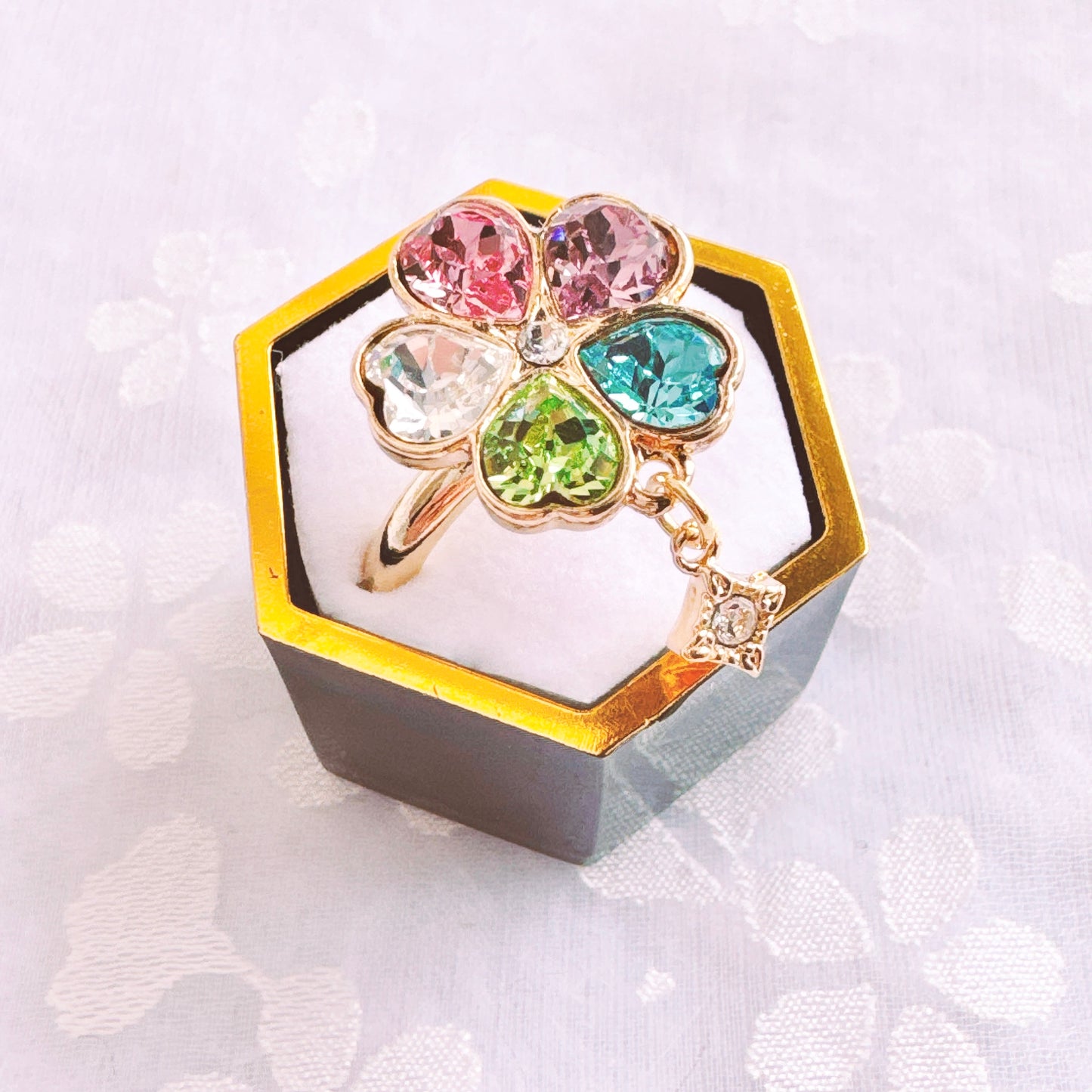 Sakura Prism　Keyペンダント/ヘアクリップ/リング