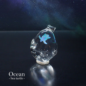 オーシャン」ガラスペンダント/ウミガメ – 宙フェス夜市