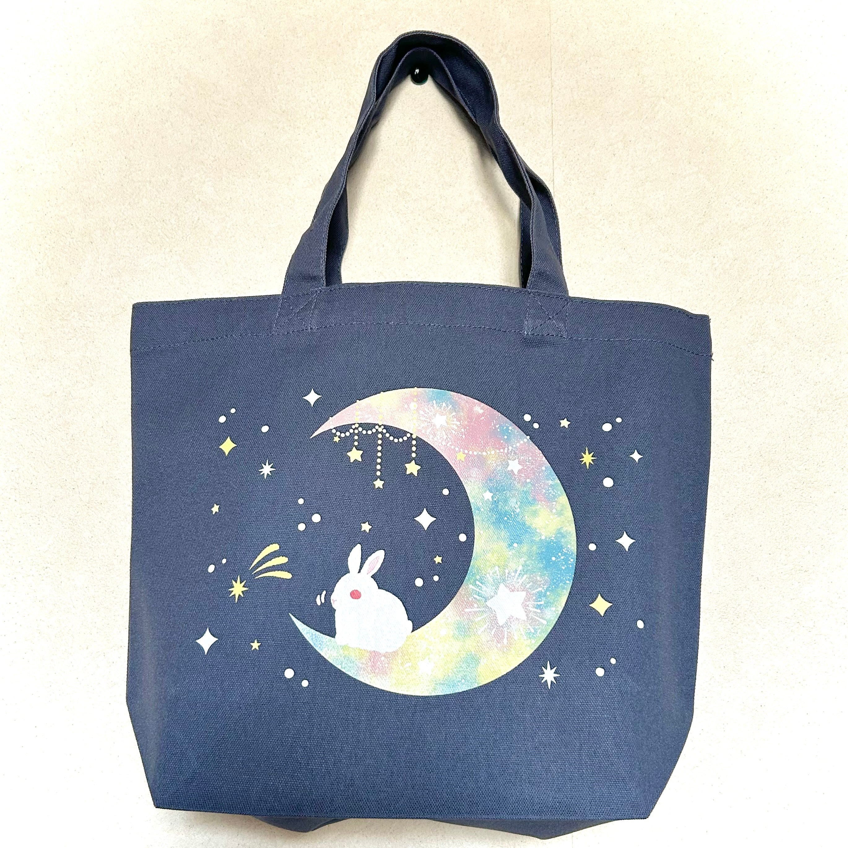 トートバッグ＊三日月うさぎ – 宙フェス夜市