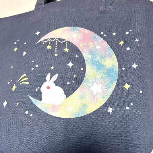 トートバッグ＊三日月うさぎ