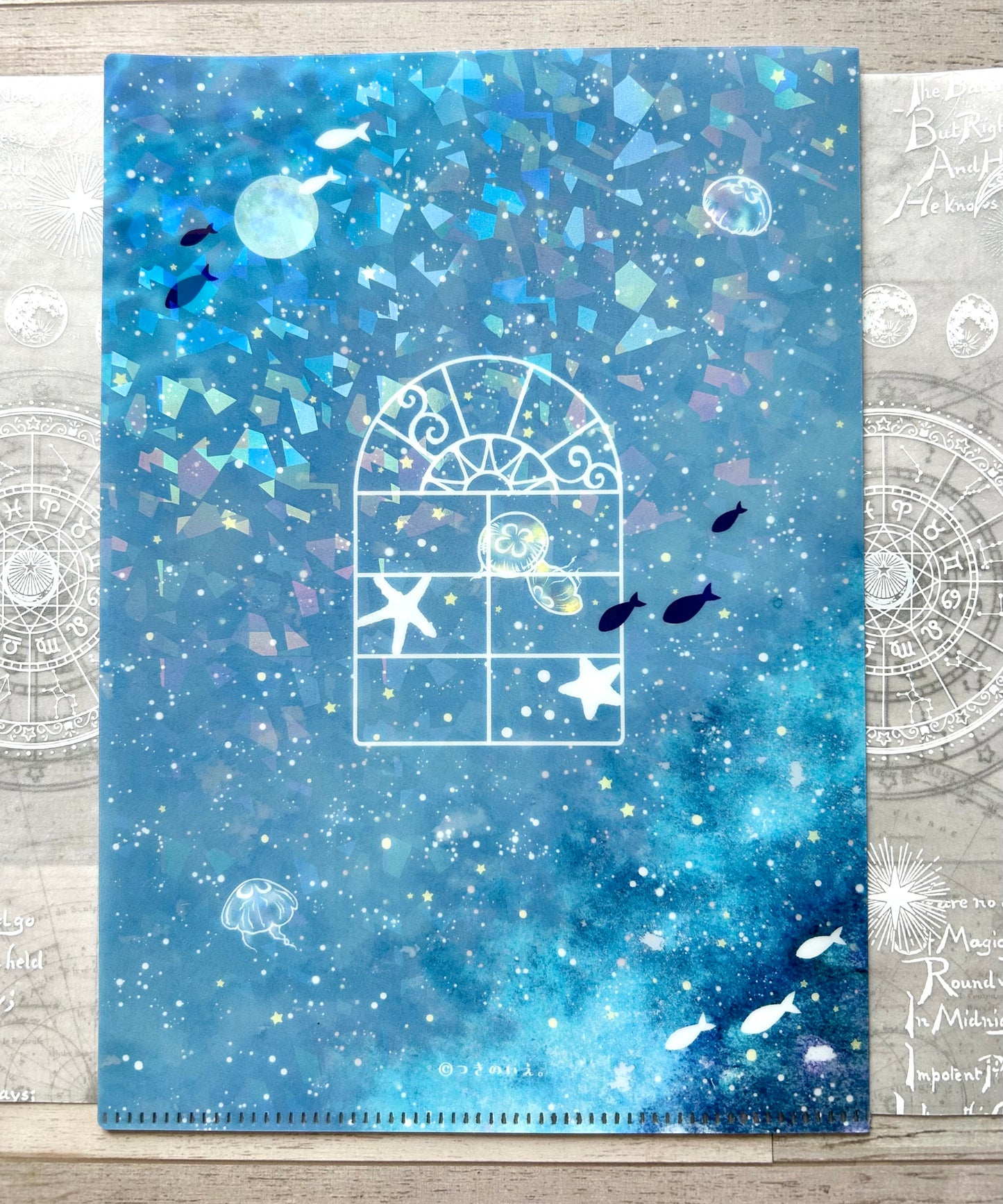 A5サイズクリアファイル＊珊瑚の星宙