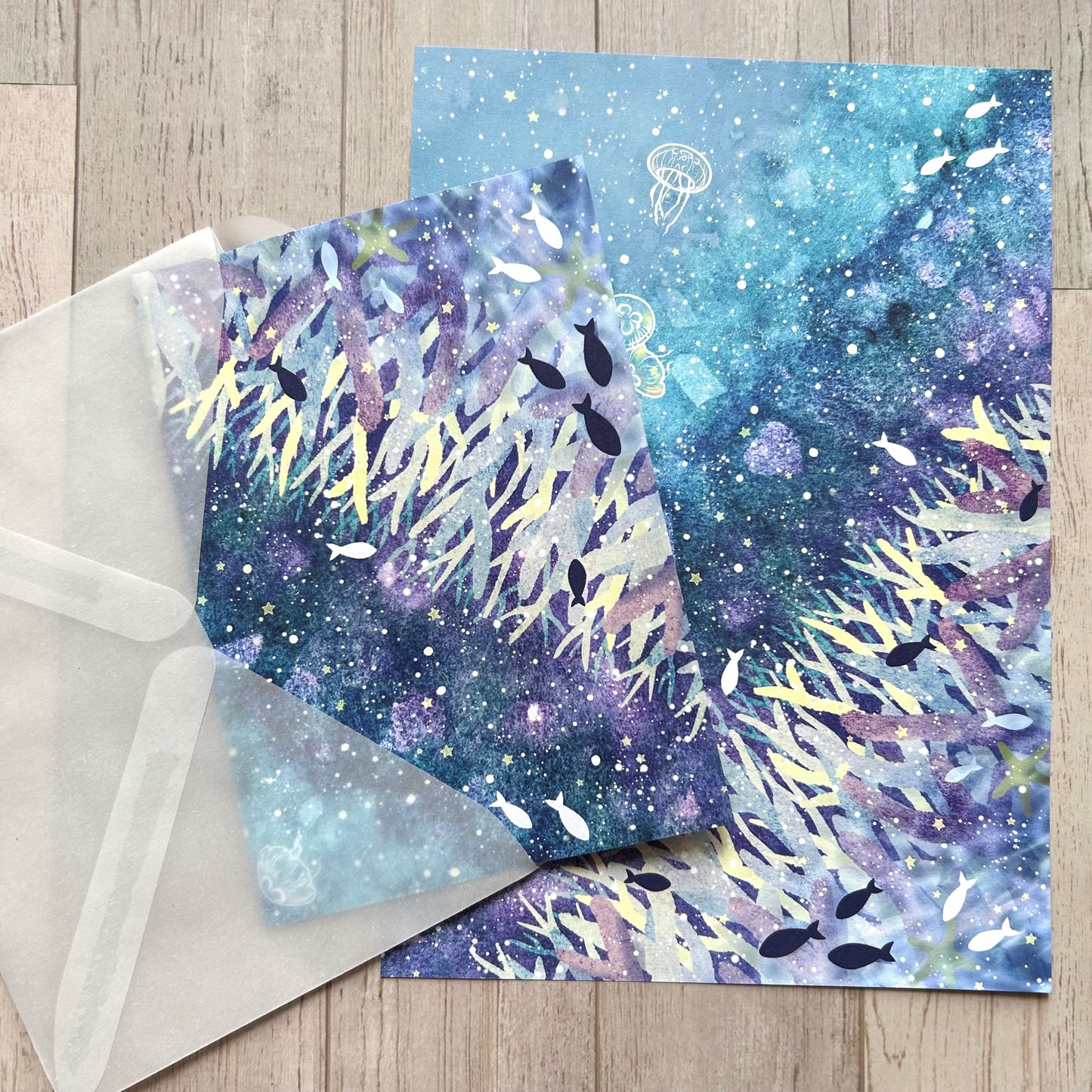 レターセット＊珊瑚の星宙