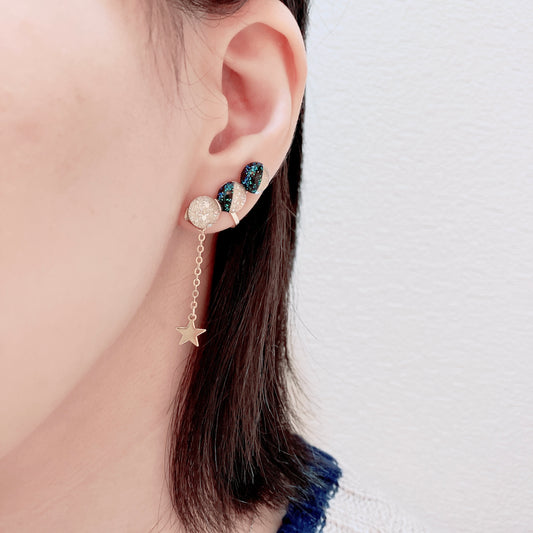 「月の満ち欠け」イヤーカフ