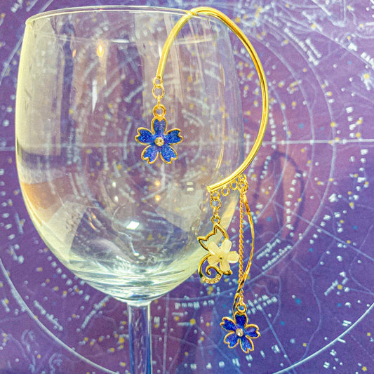 星空桜×猫のイヤーフック 〜 宇宙に咲く桜 満天の星空を桜に閉じ込めて 〜