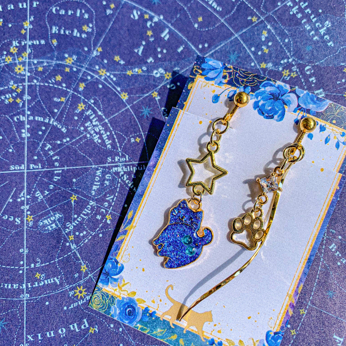 〜 にゃんたまがお星様に?! 〜 にゃんたま耳飾り🌕