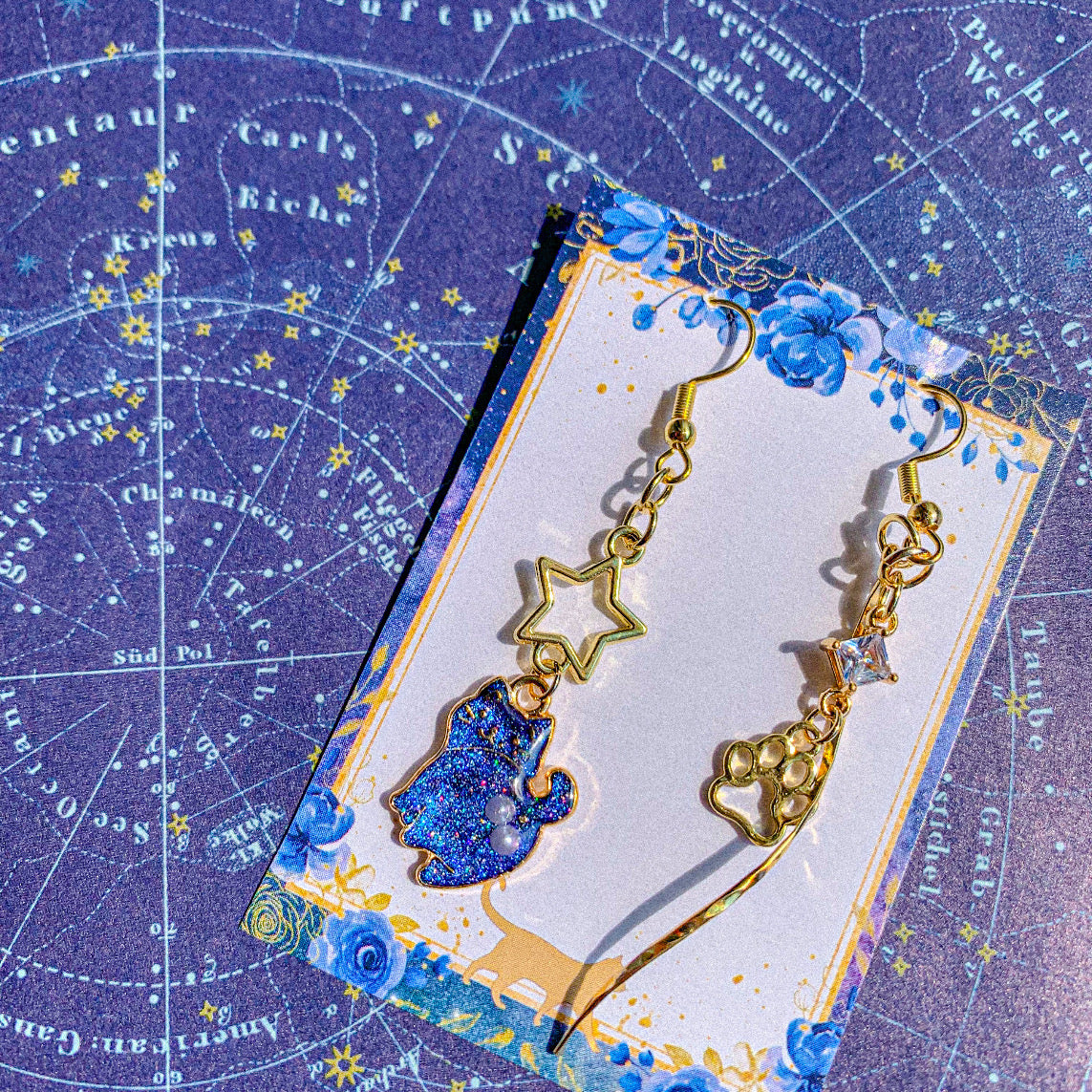 〜 にゃんたまがお星様に?! 〜 にゃんたま耳飾り🌕