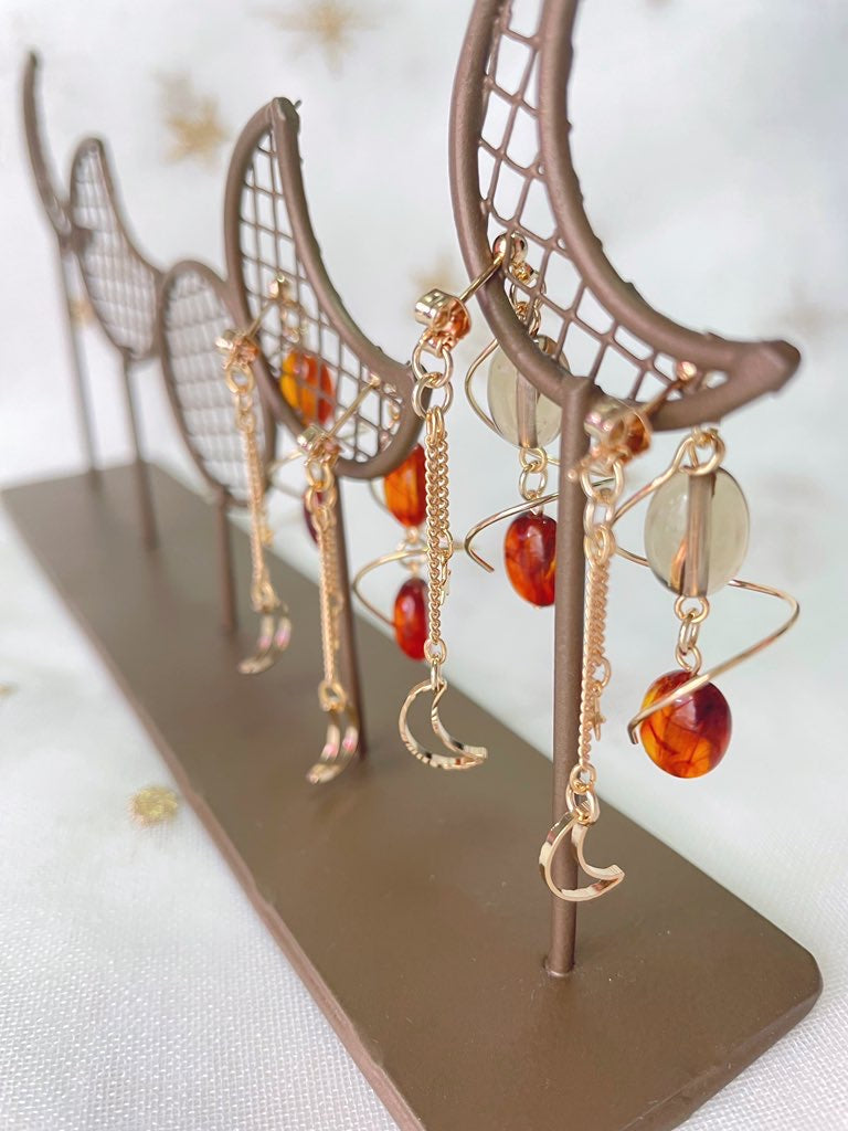 take a coffee break　コーヒーらせん耳飾り(バックキャッチ)