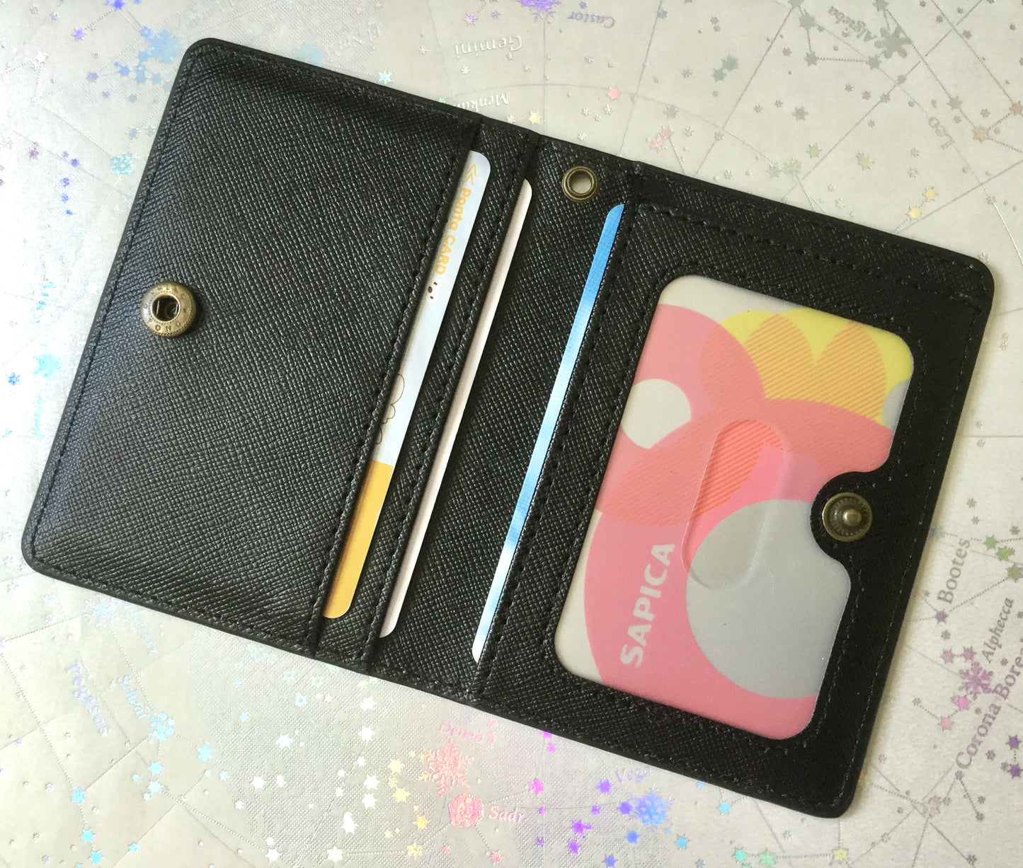 二つ折りパスケース＊からふる鉱石