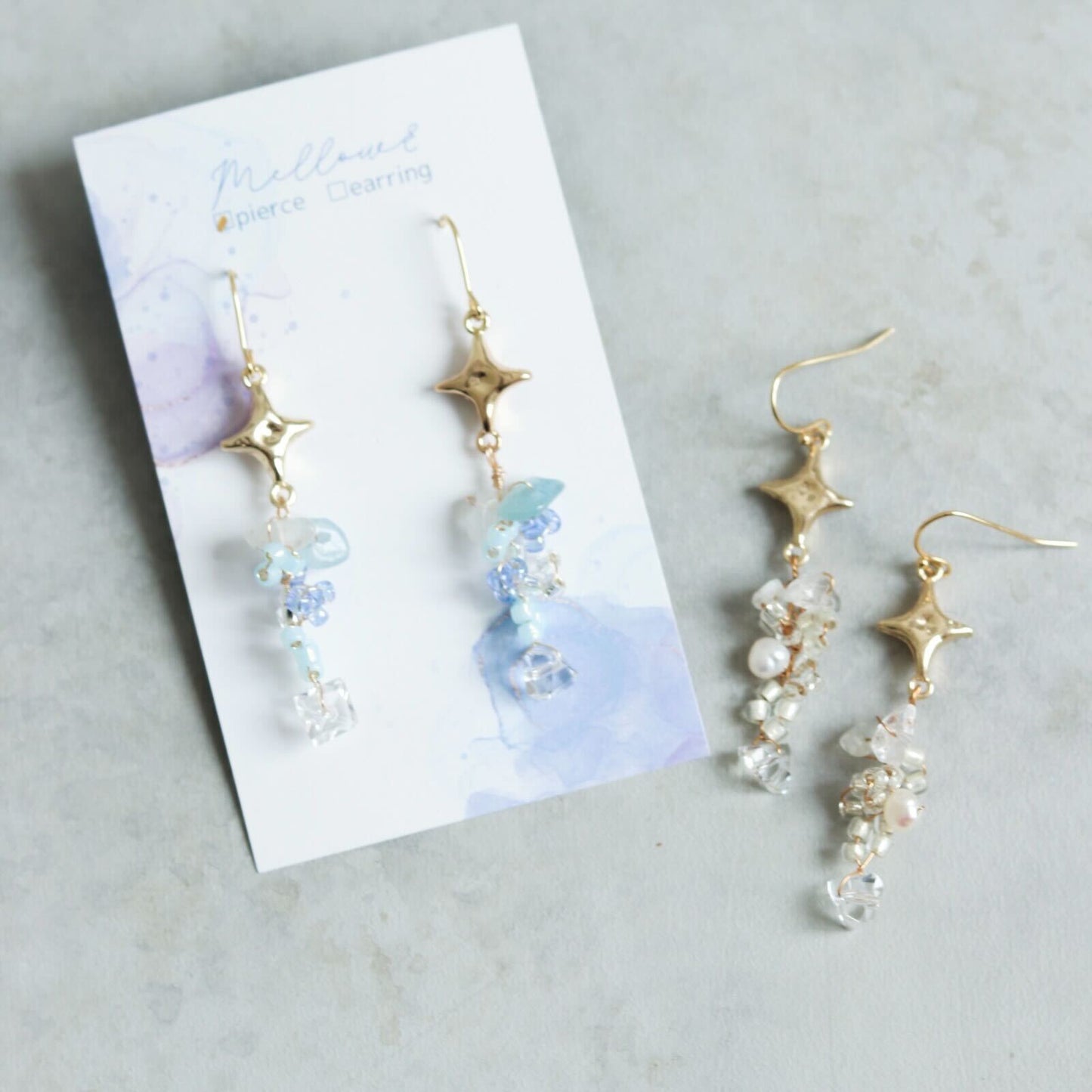 ひとすじの光ピアス/イヤリング