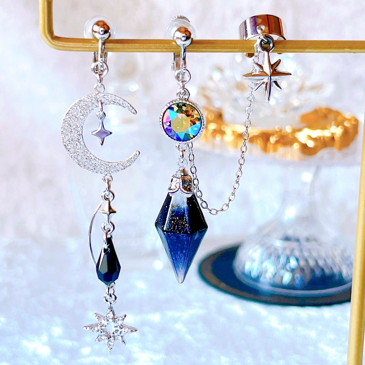 星彩の耳飾り（シルバー）