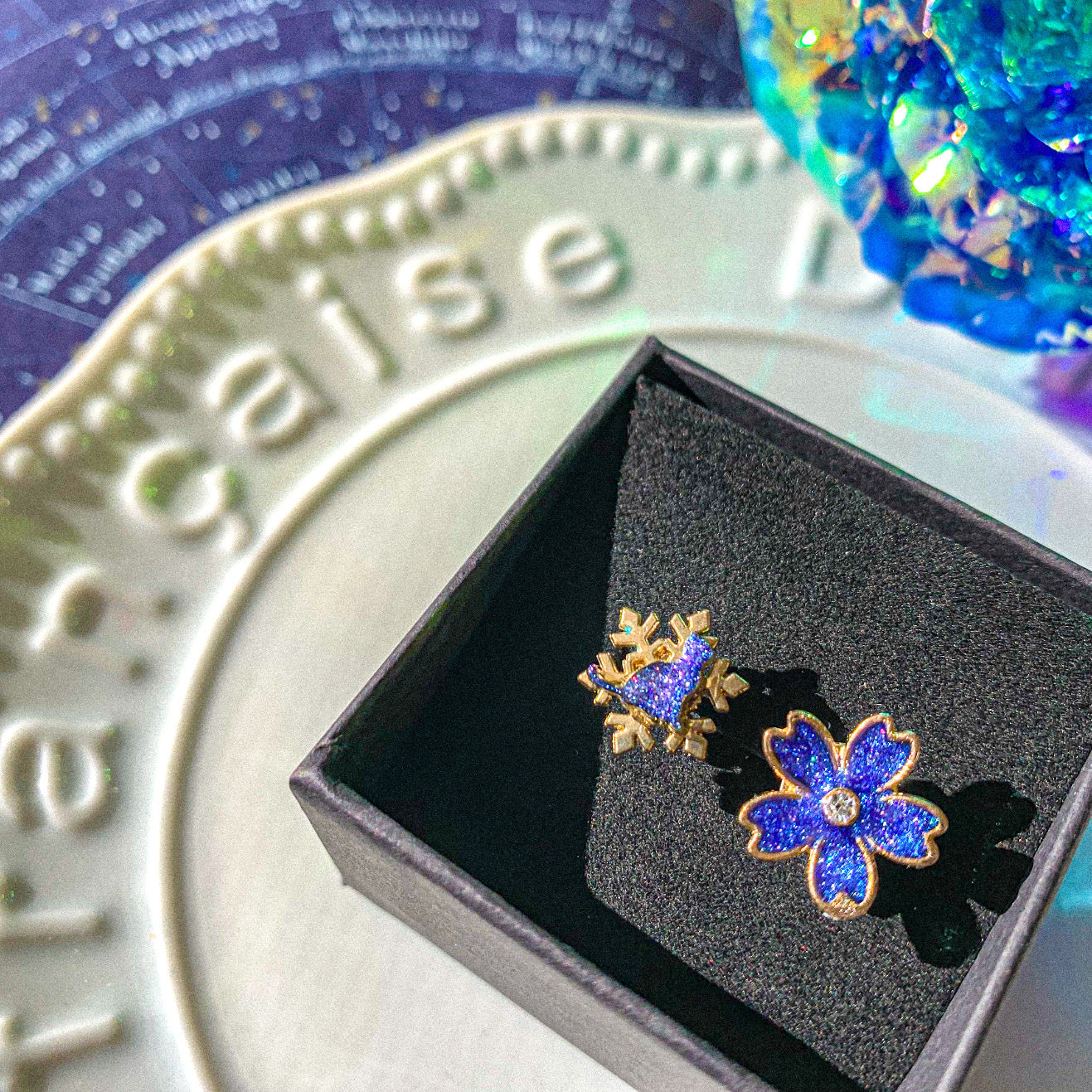 【新作】宇宙猫×星空桜リング～ 雪夜の星空に染められて ～
【宙フェス夜市限定品】