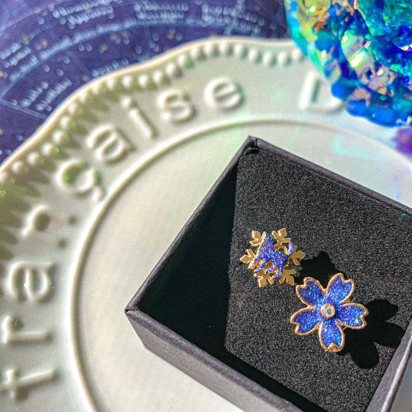 【新作】宇宙猫×星空桜リング～ 雪夜の星空に染められて ～
【宙フェス夜市限定品】