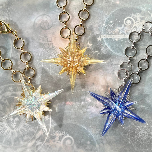閃く星のバッグチャーム