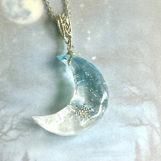 惑わし月のネックレス　雪花