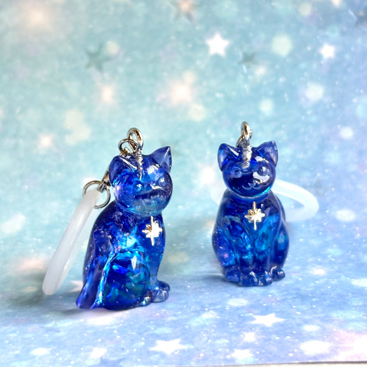 星巡りの猫チャーム