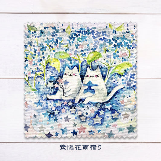 Lu*nyanの水彩ミニクロス - メガネ拭き -