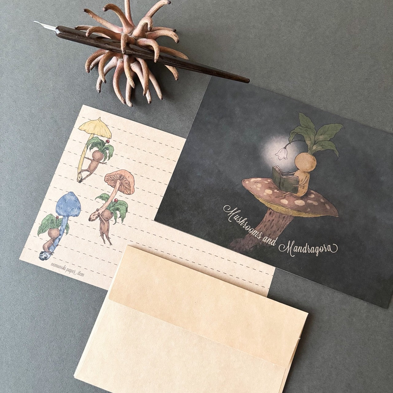 キノコとマンドラゴラ レターセット