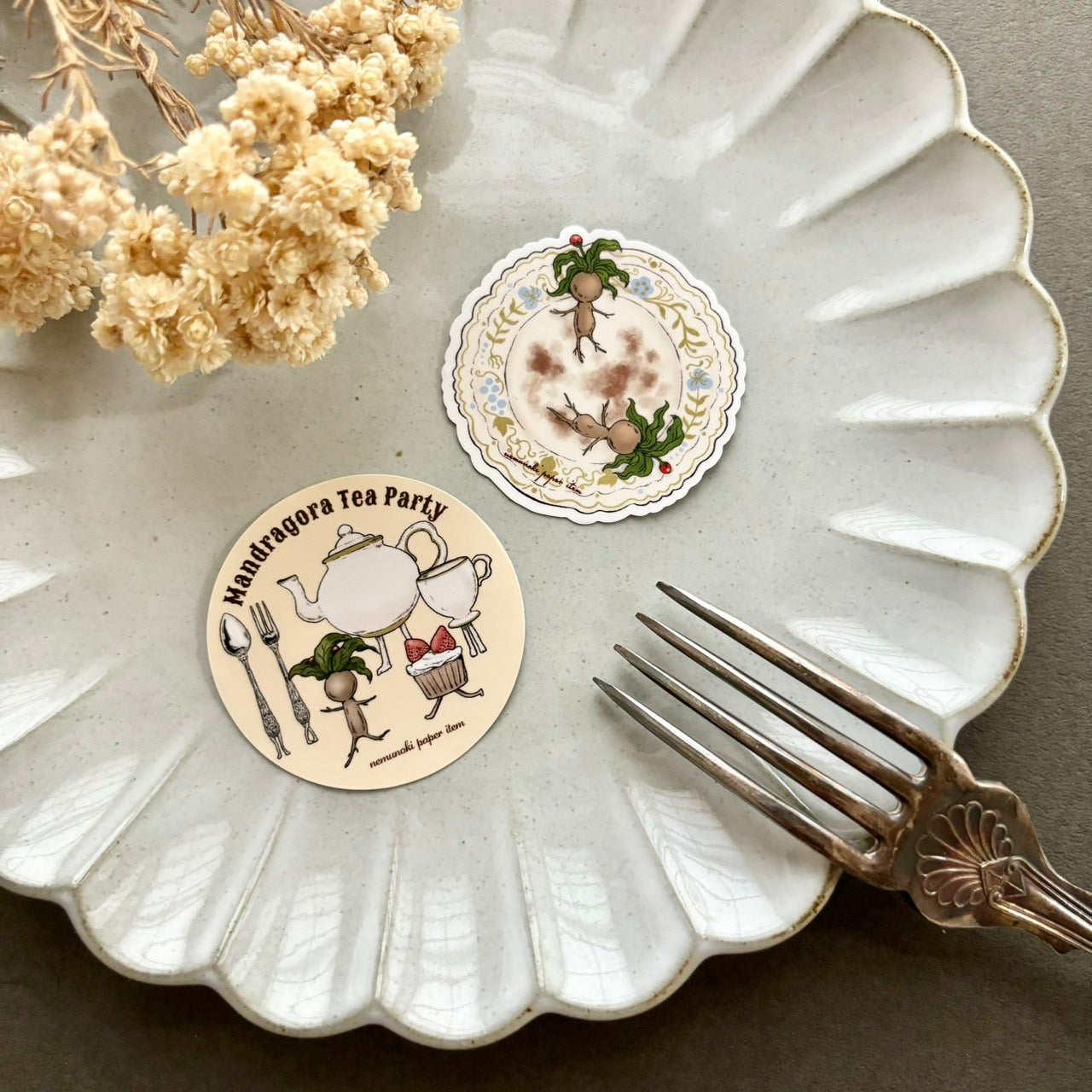 マンドラゴラのお茶会 ステッカー2種セット