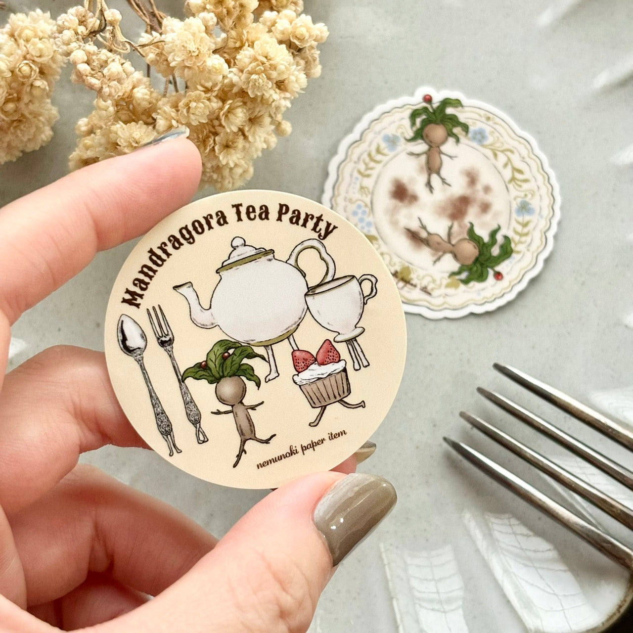 マンドラゴラのお茶会 ステッカー2種セット