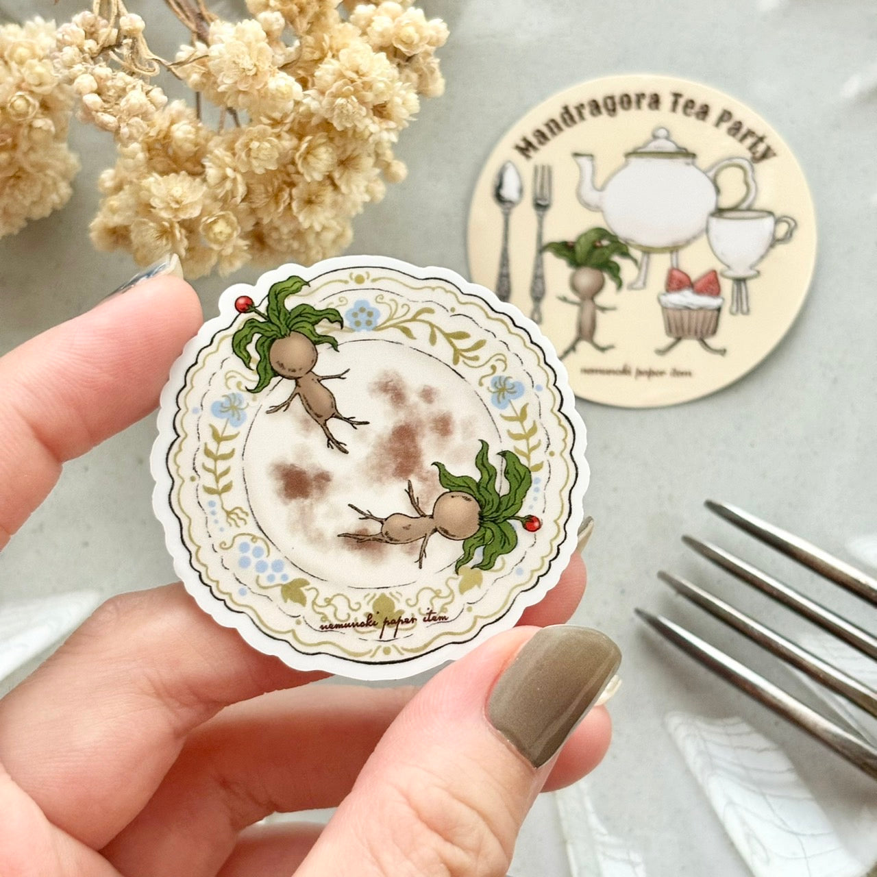 マンドラゴラのお茶会 ステッカー2種セット