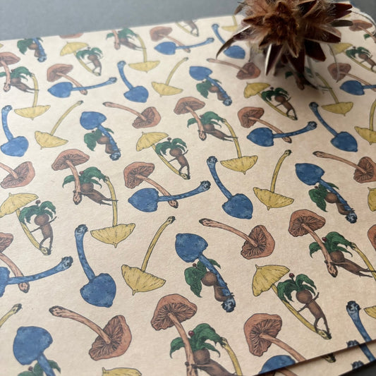 キノコとマンドラゴラ ラッピングペーパー