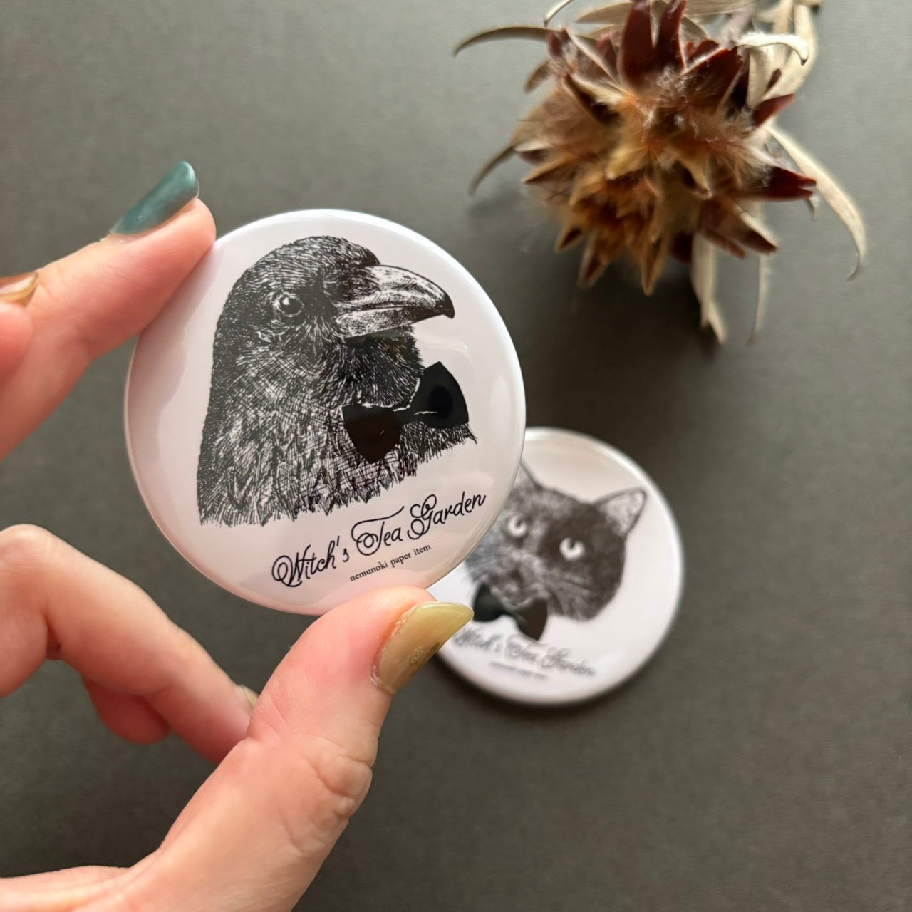 魔女の庭　おめかしヴィヴィとアルのミニラウンドミラー