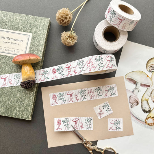 キノコとマンドラゴラ ケース入りラベラー風シール