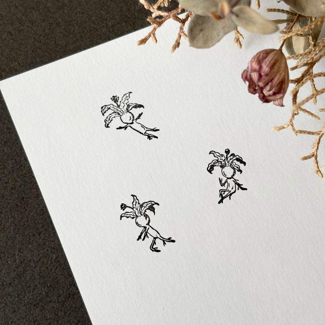 マンドラゴラズ　ウッドマウントスタンプセット：A