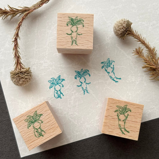 マンドラゴラズ　ウッドマウントスタンプセット：B