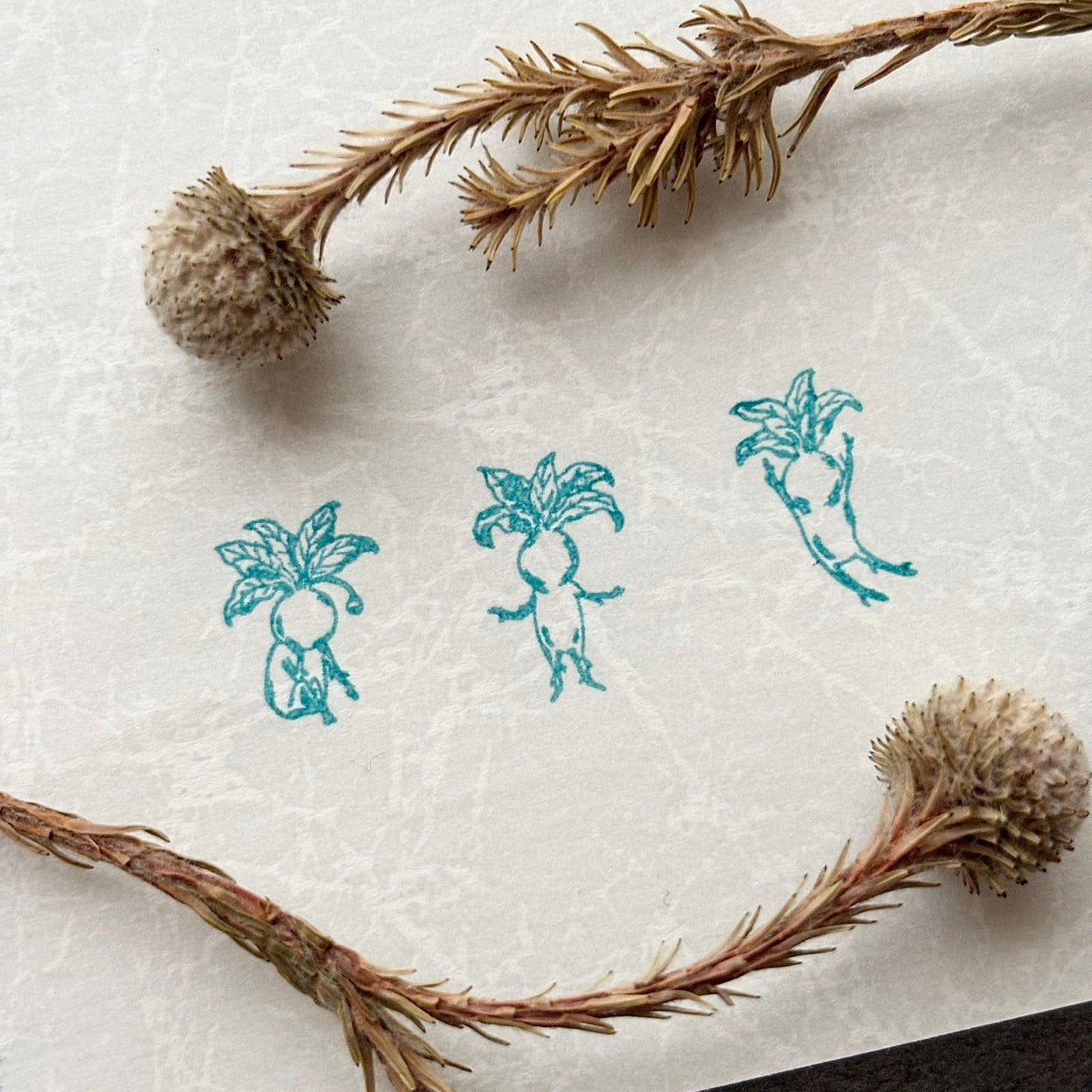 マンドラゴラズ　ウッドマウントスタンプセット：B