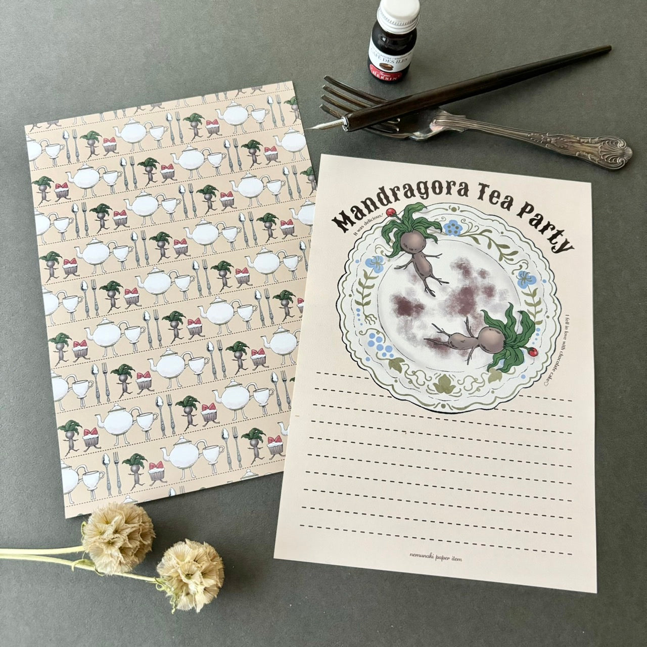 マンドラゴラのお茶会 レターセット
