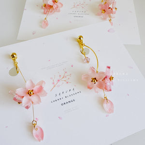 桜雲 ピアス/イヤリング – 宙フェス夜市