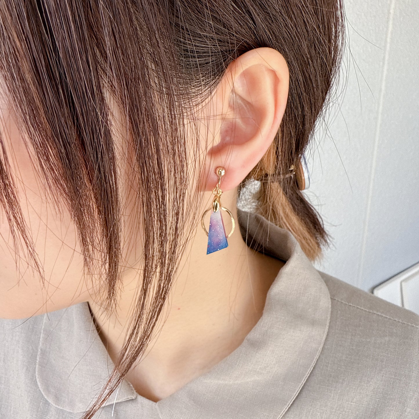 空の大三角形　ピアス/イヤリング