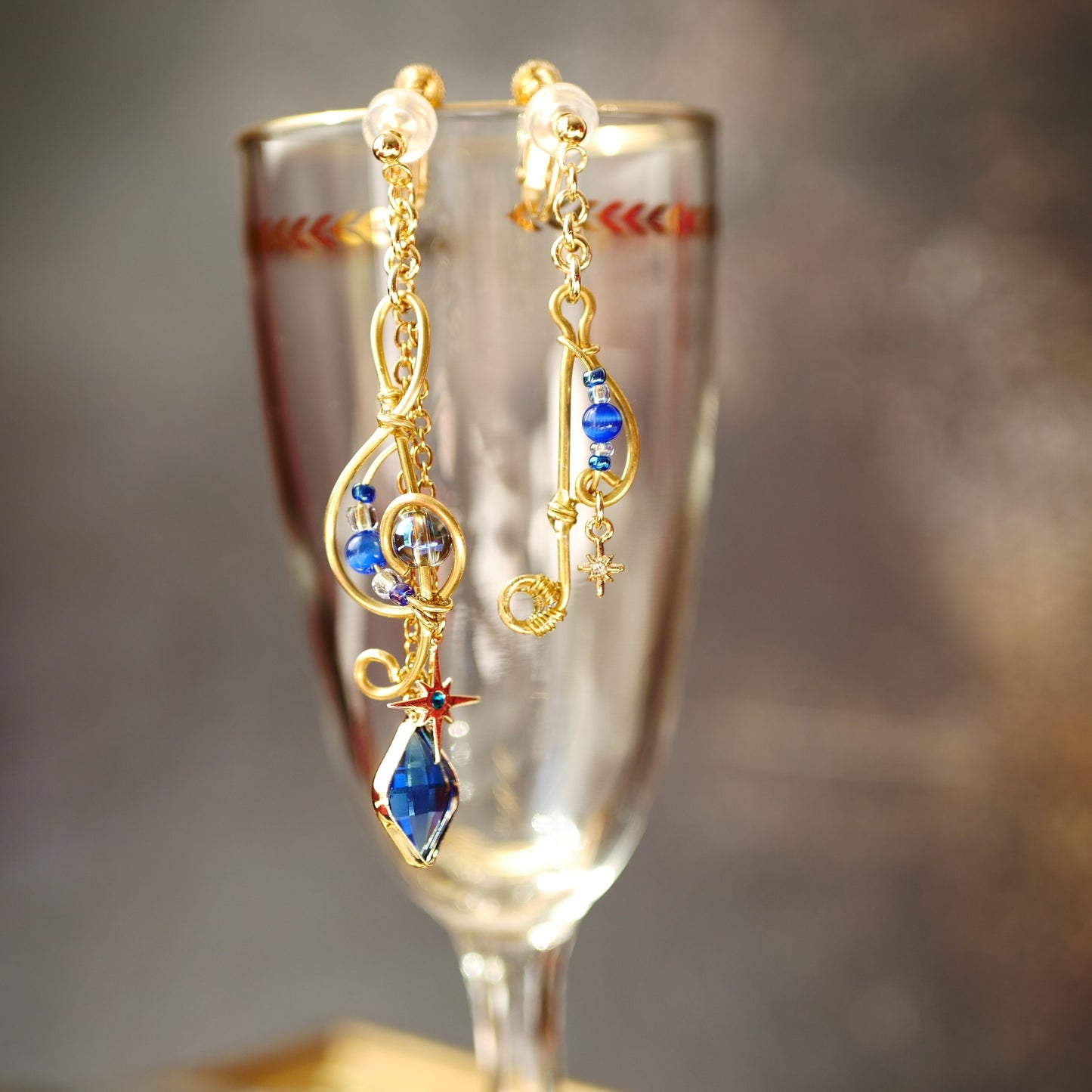 「starry melody」　耳飾り