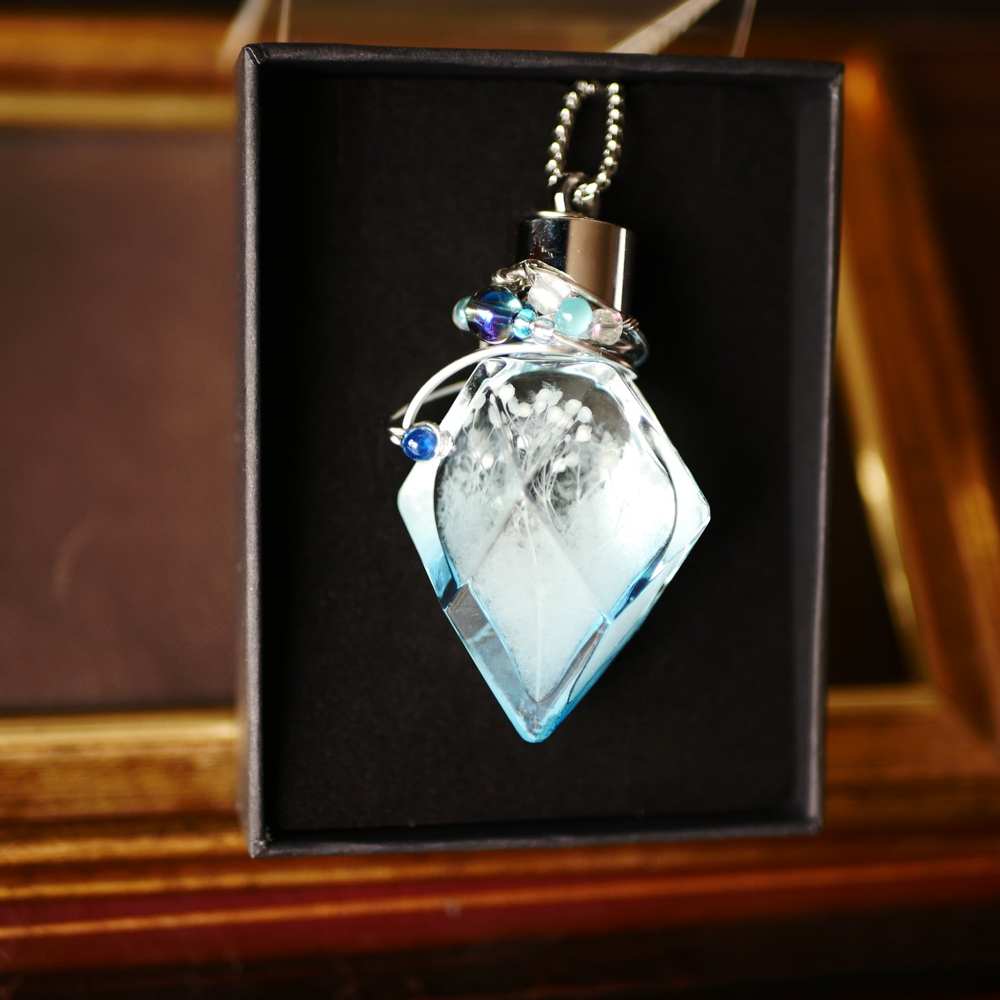 ストームグラス「エーデルヴァイス」　ブルーボトル